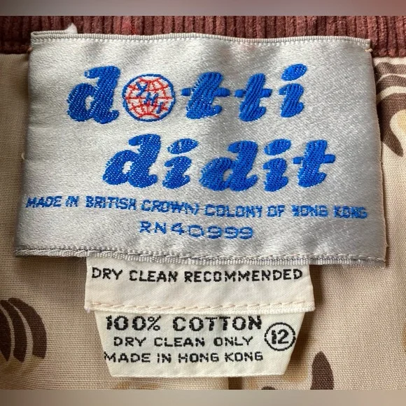 VTG 70’s Dotti Didit Corduroy Silver Studded Pearl Snap Jacket Women’s SZ Small - Picture 5 of 10